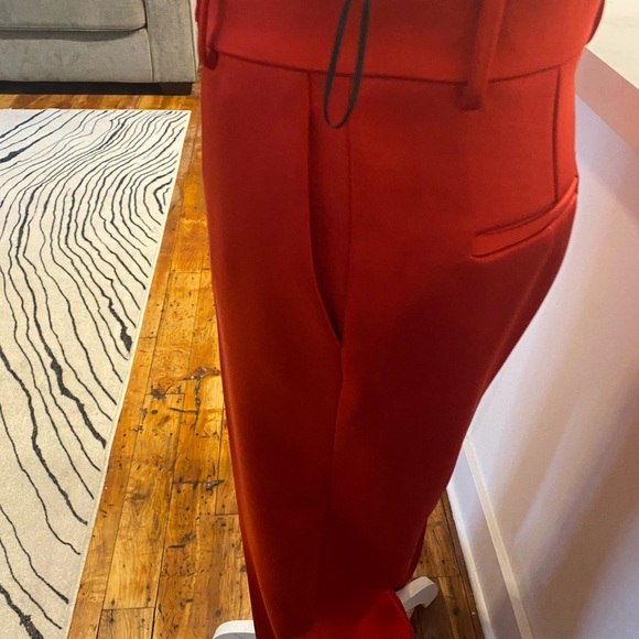 Zara Vibrant Red heavyweight Women's Trousers - Picture 3 of 5